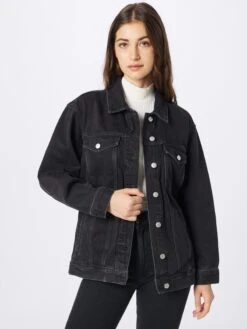 Madewell Spijkerjasjes Tussenjas Dames Zwart -Kledingwinkel 5b66def71ef355017ca06639ceb771d3