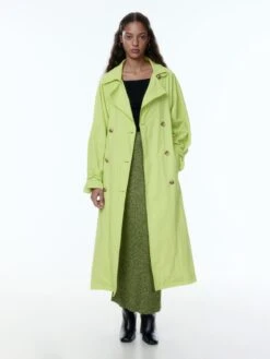 EDITED Trenchcoats Tussenmantel Neila Dames Neongroen -Kledingwinkel 5d0027cd1f118b92a06885e2f03cd1ed