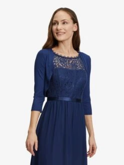 Vera Mont Boleros Bolero Dames Blauw -Kledingwinkel 5d33cf4b9a6184d9cefcfb7c4f78bf06