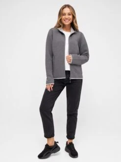 Outdoor Jassen Fleece Jas Ida Dames Grijs / Lichtgrijs -Kledingwinkel 5dc1adeaf8de6f19659f74b24daa4f03