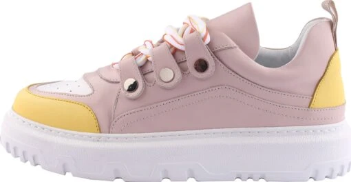 Casual Sneakers Sneakers Laag Loginomi Dames Geel -Kledingwinkel 60b87401eb8c99e03b049d94f4fa60d3