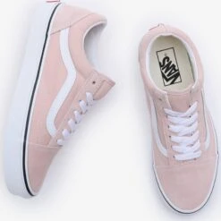 Vans Skate Sneakers Sneakers Laag Old Skool Dames Lichtroze / Wit -Kledingwinkel 60bb0f7fd15fa989dd1397978e5bbb06