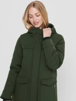 ONLY Parkas Tussenparka Maastricht Dames Donkergroen -Kledingwinkel 65a467f41265fa3b14505748ab256dad