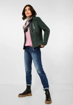 Cecil Outdoor Jassen Fleece Jas Dames Donkergroen -Kledingwinkel 6a1d6b1304eed375e8dbc2476a0bd76f