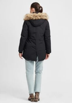 OXMO Parkas Winterparka Acta Dames Zwart -Kledingwinkel 6e0409cb24d31e3377993a1bd77e8f7d