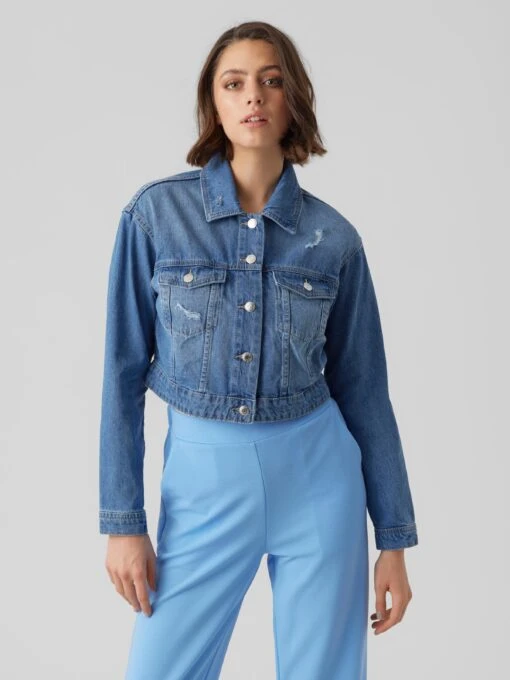 Vero Moda Spijkerjasjes Tussenjas RUE Dames Blauw -Kledingwinkel 700b9157346b781a60f47e01690c1f4f scaled