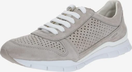 Geox Running Sneakers Sneakers Laag Sukie Dames Stone Grey -Kledingwinkel 70dfb53def3c37fc79365a3f0092b455