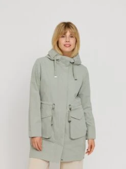 Regenjassen Tussenparka Marydale Dames Pastelgroen -Kledingwinkel 7a206ce68bff5c521af242ee790deebc