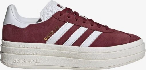 Adidas Originals Fashion Sneakers Sneakers Laag GAZELLE BOLD Dames Donkerrood -Kledingwinkel 7fcf06702e77f47918ecface231f6bb2