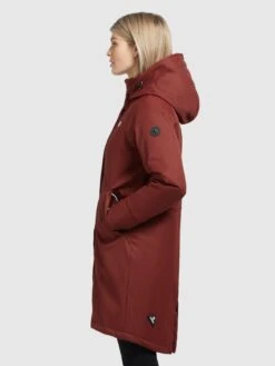 Khujo Parkas Tussenparka Dames Roestrood -Kledingwinkel 8018418f70722048f45ad2679968c070