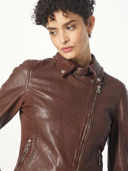 GIPSY Leren Jassen Tussenjas Faye Dames Chocoladebruin -Kledingwinkel 841b521c4ee785b84f4d2e7b1997b7e3 scaled