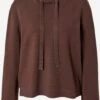 S.Oliver BLACK LABEL Hoodies Trui Dames Chocoladebruin -Kledingwinkel 84c7c33034a99a443d133837ba75fc52