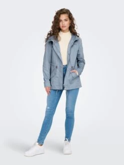 ONLY Parkas Tussenparka Lorca Dames Lichtblauw -Kledingwinkel 85452951c59974ccfb853bb73845ab31