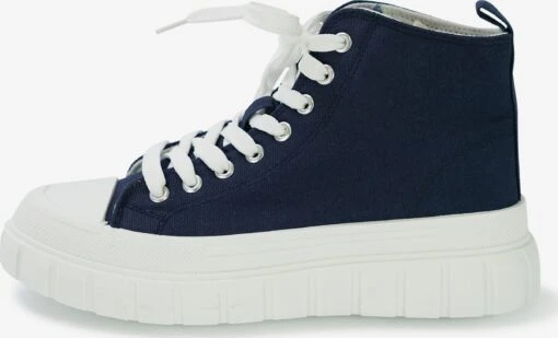 Hoge Sneakers Sneakers Hoog CALIFORNIA Dames Donkerblauw -Kledingwinkel 87ef1b91c6c29ee8baee9c3fb06cdcdb