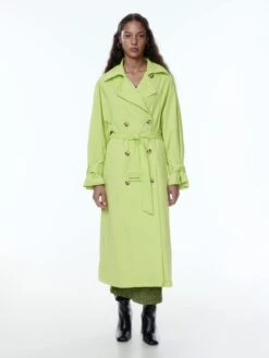 EDITED Trenchcoats Tussenmantel Neila Dames Neongroen -Kledingwinkel 88932d9b231c4fc36b4c72eee3ffecb6