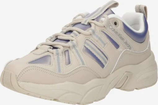 Calvin Klein Jeans Running Sneakers Sneakers Laag Dames Taupe -Kledingwinkel 8ac18c6240ac19a88d6cbf0f285a4e09