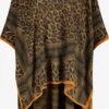 Codello Ponchos & Kimonos Cape Dames Bruin / Donkerbruin -Kledingwinkel 8c46f57528551a4f217148569cb2eb82