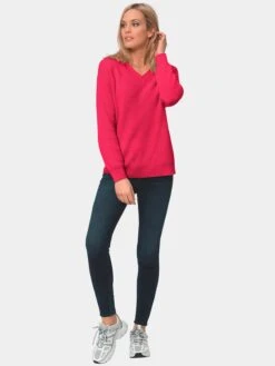 GOLDNER Basic Truien Trui Dames Pink -Kledingwinkel 92270dbb6336666ce4eec59e06c66b93