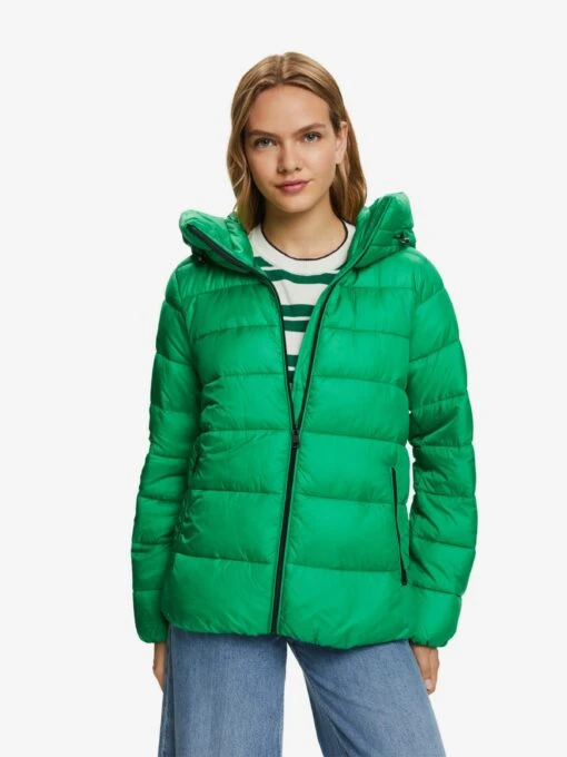 ESPRIT Gewatteerde Jassen Winterjas Dames Groen -Kledingwinkel 93b51154f3685fea1d57c41204d344ed scaled