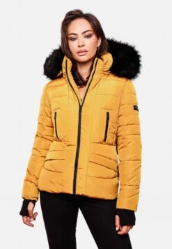 Navahoo Winterjassen Winterjas Adele Dames Safraan -Kledingwinkel 95fc8afe9f3f1180945e2a6ca2caed23