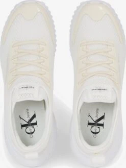 Calvin Klein Jeans Running Sneakers Sneakers Laag Dames Offwhite -Kledingwinkel 9f132111d1c45e458c8415f884ec2b99