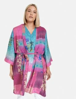 Ponchos & Kimonos Kimono Dames Magenta -Kledingwinkel a10d247a0a1f61504f5c89d1b576ee87