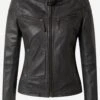 Maze Leren Jassen Tussenjas Ryana Dames Donkergrijs -Kledingwinkel a2066fe6e0b2b80de5daf899bae29029