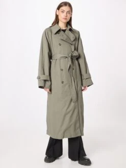 WEEKDAY Trenchcoats Tussenmantel Travis Dames Kaki -Kledingwinkel a43eeb912d8969ed44fc52f24303578a