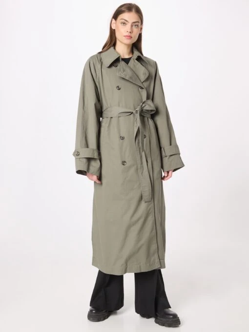 WEEKDAY Trenchcoats Tussenmantel Travis Dames Kaki -Kledingwinkel a43eeb912d8969ed44fc52f24303578a scaled