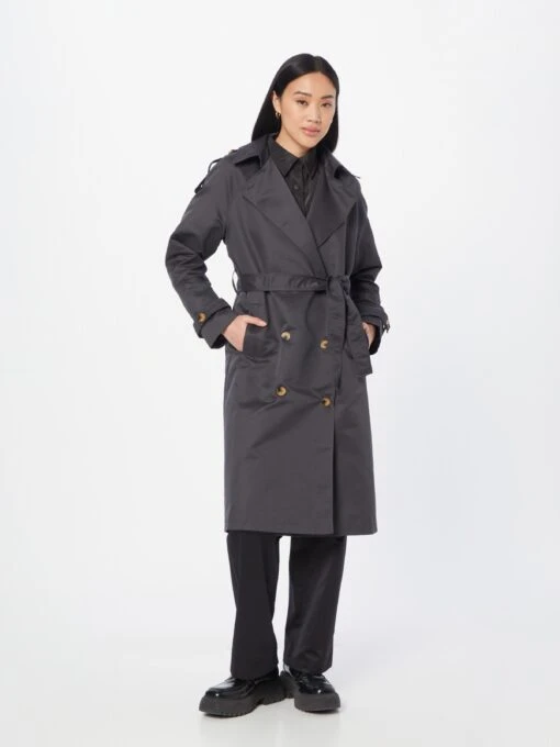 Trendyol Trenchcoats Tussenmantel Dames Antraciet -Kledingwinkel a677103861a1e149d1c1c8746955797d scaled