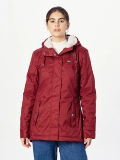 Ragwear Parkas Tussenparka MONADDE Dames Wijnrood -Kledingwinkel a77c95a94bdd2b3058598b44248c585b