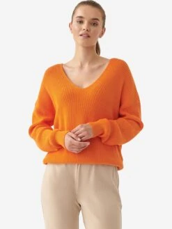 Basic Truien Trui Sela Dames Oranje -Kledingwinkel a8d7a4fcbf769835d8786a3f0825ed80