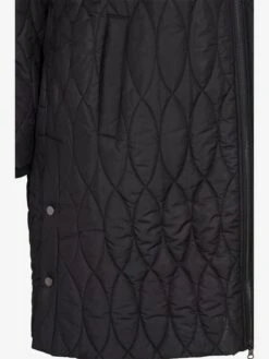 Zizzi Gewatteerde Jassen Winterjas CAMP Dames Zwart -Kledingwinkel ac55f8462829b7048adaef3c924eed4c