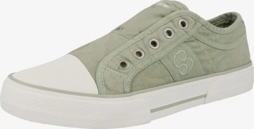 S.Oliver Slip-on Sneakers Slip-on Dames Pastelgroen -Kledingwinkel ad1a674e1d972a45a5d2a5648cfe7132