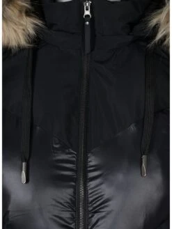 Zizzi Winterjassen Winterjas Luna Dames Zwart -Kledingwinkel ada10d629e889b4e0c015f7123db1f10