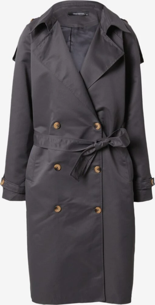 Trendyol Trenchcoats Tussenmantel Dames Antraciet -Kledingwinkel afaf61097efb34133db082ff2e74ed78 scaled