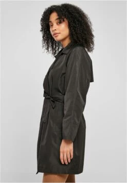 URBAN CLASSICS Trenchcoats Zomerjas Dames Zwart -Kledingwinkel b0a8cf5213d8a30abe44f1d9531b8bd9