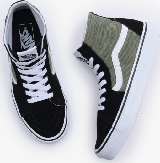 Vans Hoge Sneakers Sneakers Hoog SK8 Dames Donkergroen / Zwart -Kledingwinkel b10ab2b7ef5519deccaf2268cedcc5cd