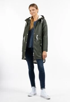 Parkas Tussenparka Dames Olijfgroen -Kledingwinkel b257309ae7fae3469d1d68e5eba1ed52