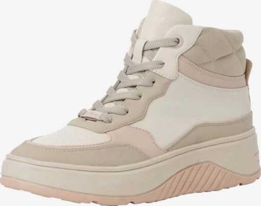 S.Oliver Hoge Sneakers Sneakers Hoog Dames Crème / Nude / Donkerbeige -Kledingwinkel b2c1e04495daa5ae622a1066e218ec35