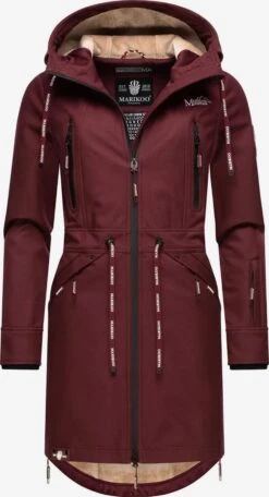 Marikoo Parkas Tussenparka Dames Bordeaux -Kledingwinkel b56b926d7225d748d8d025f5b6eff6e8