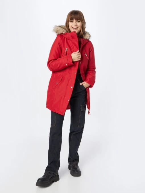 Vero Moda Parkas Winterparka TRACK Dames Rood -Kledingwinkel b5e121318671767b5767f35df920e1db scaled