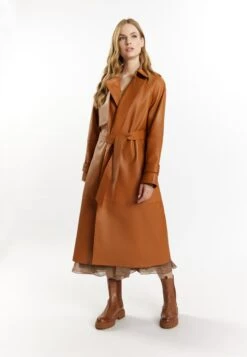 DreiMaster Vintage Trenchcoats Tussenmantel Incus Dames Oker -Kledingwinkel b6a8f435bec13a15b222d9731fde0f17