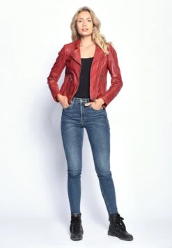 Maze Leren Jassen Tussenjas Ibiza Dames Rood -Kledingwinkel b81c0e0f49f7919b93faf35f7fdaa0f8