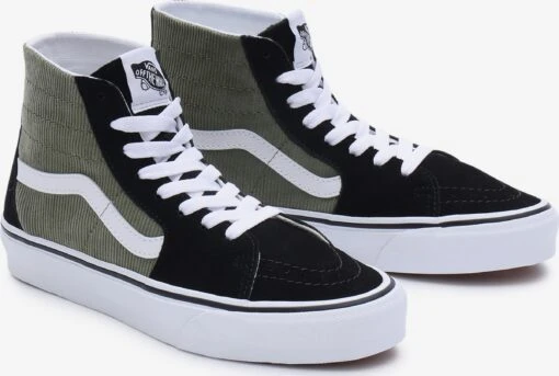 Vans Hoge Sneakers Sneakers Hoog SK8 Dames Donkergroen / Zwart -Kledingwinkel babea83e7d7d96edf7959af7f33155b3