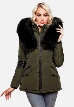 Navahoo Winterjassen Winterjas Nirvana Dames Olijfgroen -Kledingwinkel bb544ed79675a982f8fe3fa2866ab148