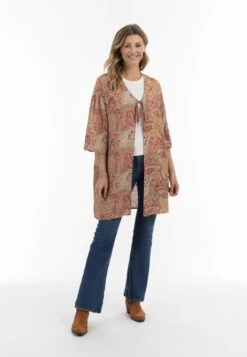 Ponchos & Kimonos Kimono Dames Beige -Kledingwinkel bbeab099773ad458528e1ce02eae7e1b