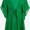 IZIA Ponchos & Kimonos Kimono Dames Groen -Kledingwinkel bc6be3daef5e3bad71edd0d103b2a338