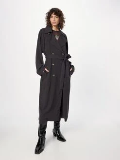 WEEKDAY Trenchcoats Zomerjas Julie Dames Antraciet -Kledingwinkel be910998332586d2e28856f795fccd3b