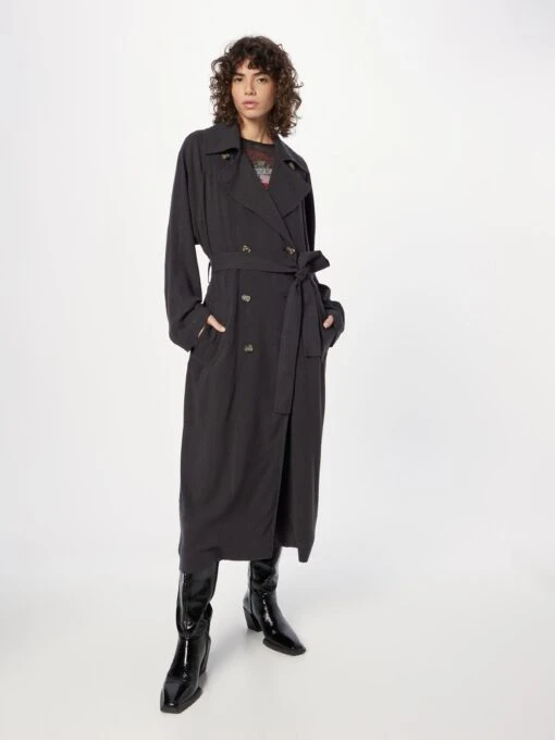 WEEKDAY Trenchcoats Zomerjas Julie Dames Antraciet -Kledingwinkel be910998332586d2e28856f795fccd3b scaled